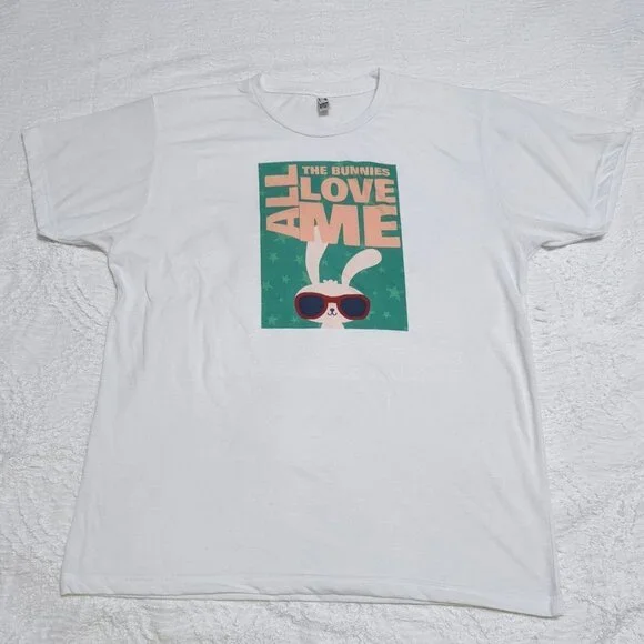 American Apparel Men's XL Short Sleeve Print T-Shirt Sublimation T Polyester - Picture 1 of 4